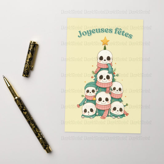 Carte Sapin de crânes