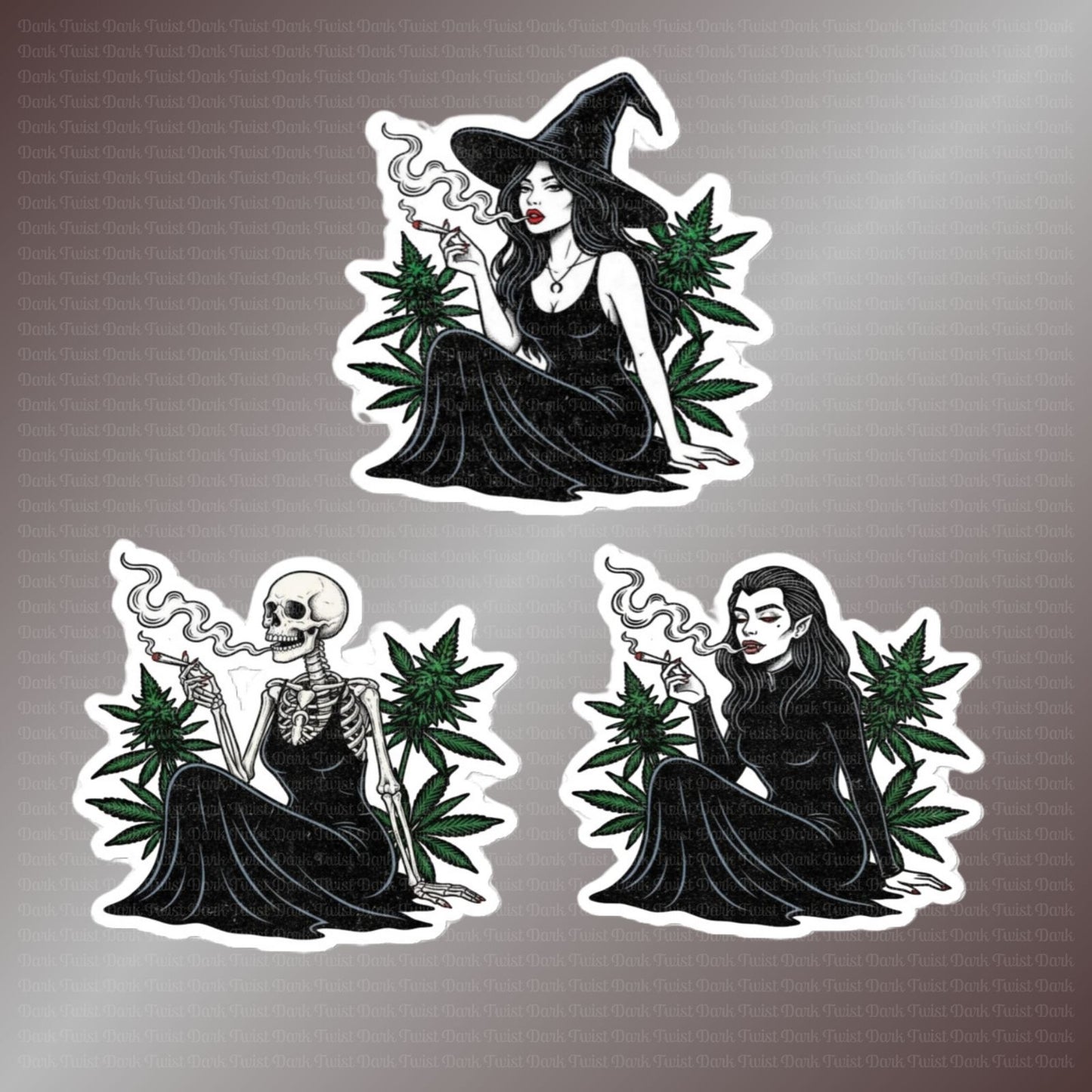 Stickers Weed monsters