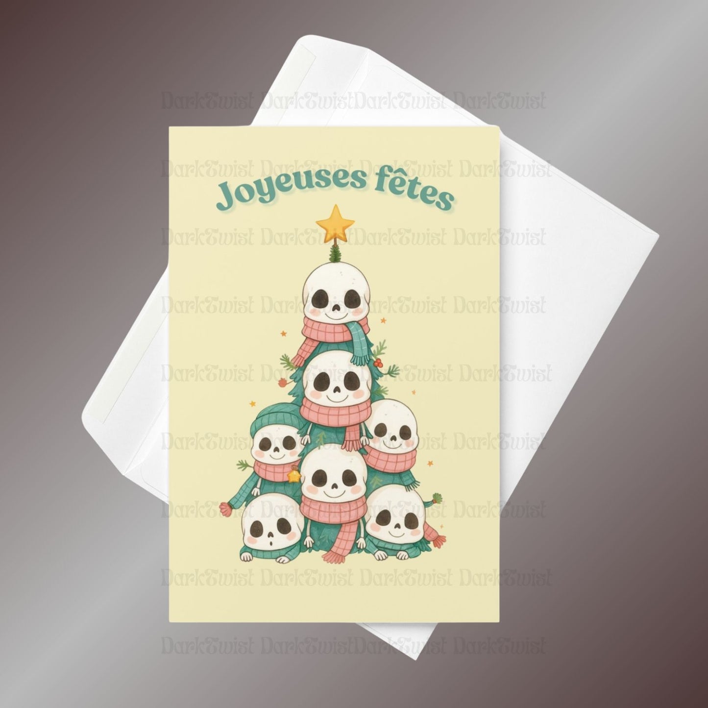 Carte Sapin de crânes